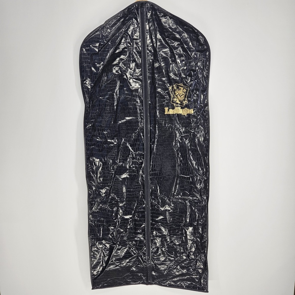 Las Vegas Garment Bag‎ Unisex OS Black Crocodile Embossed Suit Cover Luggage